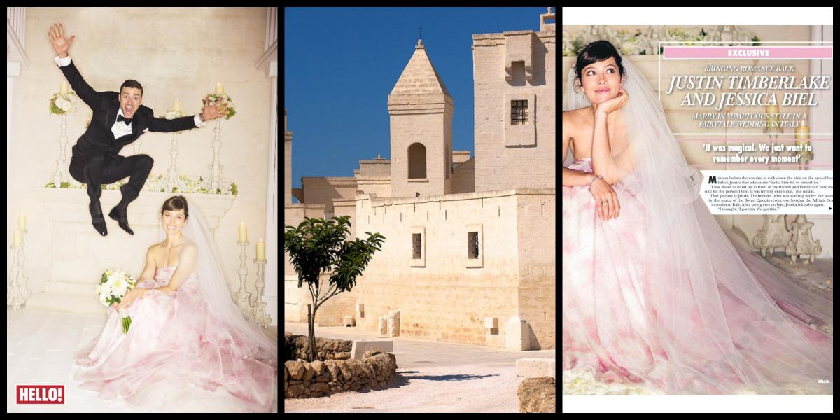 Celebrity Weddings in Italy Jessica Biel and Justin Timberlake